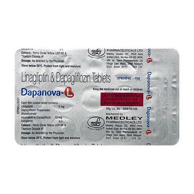 DAPANOVA L Tablet 15's - Diabetes-Ant