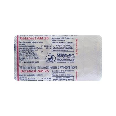 Betabest AM 25mg Tablet 10'S - Hypertension-Bet