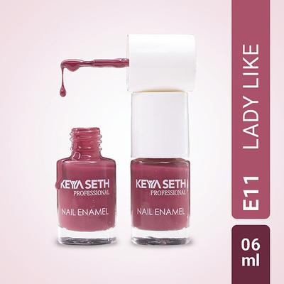 Keya Seth Aromatherapy Lady Like Long Wear Nail Enamel Enriched with Vitamin E and Argan Oil 6 ml - Nail Polish
