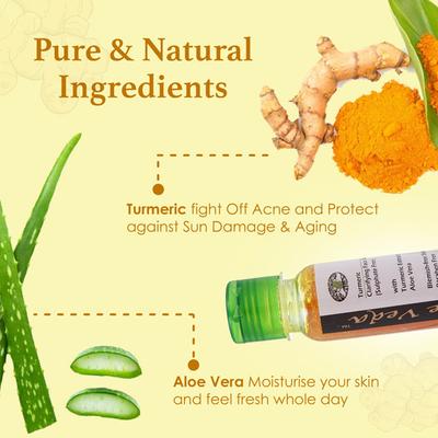 Aloe Veda Clarifying Herbal Face Wash - Turmeric 100 ml - Face Wash & Cleansers