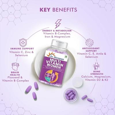 Dr. Morepen Multivitamin Tablet - Women 60's - Women Health