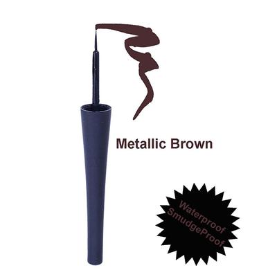 Bonjour Paris Insta Dramatic Water Proof Liquid Eyeliner Metallic Brown 6 ml - Eyeliners