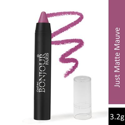 Bonjour Paris Just Matte Lip Crayon - Mauve 3.2 gm - Lip Crayons