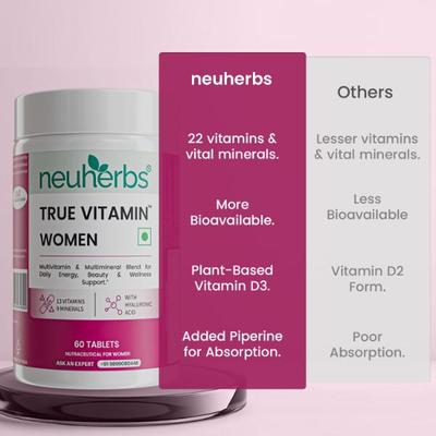 Neuherbs True Vitamin Women Tablets 60's - Multi-Vitamins