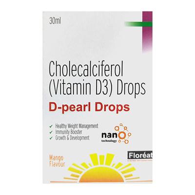 D PEARL MANGO FLAVOUR Drops 30ml - Supplements-Vit