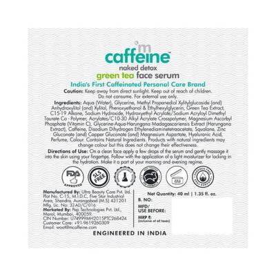 mCaffeine Vitamin C Green Tea Face Serum for Glowing Skin with Hyaluronic 2's - Face Gels