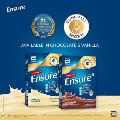 Ensure Nutritional Powder - Vanilla Flavour 400 gm (Refill Pack) - Daily Health Drinks
