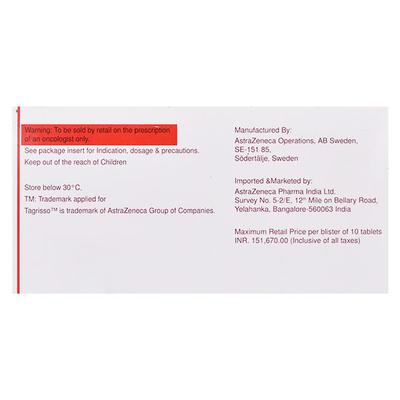 Tagrisso 80mg Tablet 10'S - Cancer Oncology-Tar