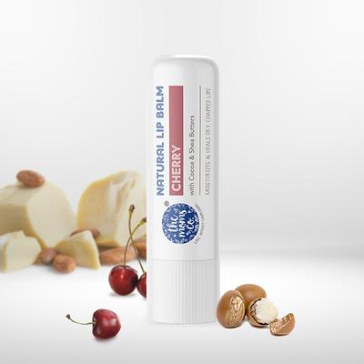 The Moms Co. Natural Cherry Lip Balm with Cocoa and Shea Butters 5gm - Lip Balms