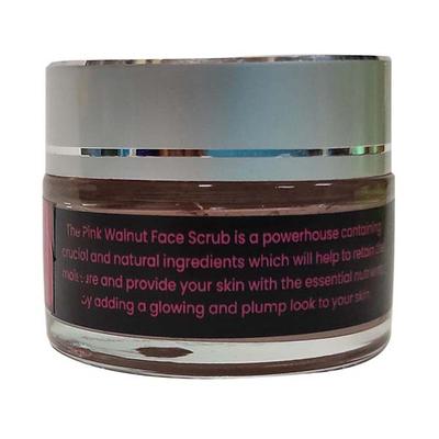 Mirah Belle - Pink Walnut Face Scrub - Exofiation & Dead Skin Removal - Chemical Free 50 gm - Face Packs