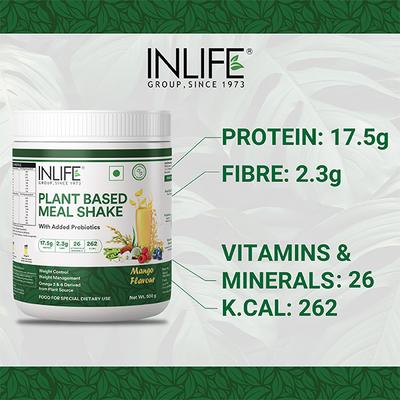 INLIFE Plant Based Meal Shake Powder - Mango 500 g - Weight Loss