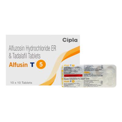 ALFUSIN T 5 Tablet 10's - Bladder And Prostate Disorders-Dru