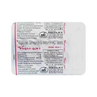 Vogli Gm1 Tablet 10'S - Diabetes-Ant