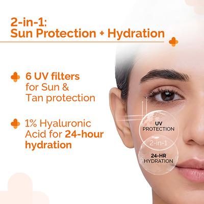 The Derma Co. 1% Hyaluronic Sunscreen Aqua Gel 125 gm - Face Sunscreen