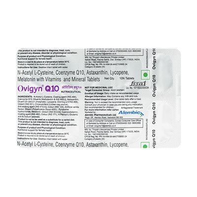 OVIGYN Q10 NUTRACEUTICAL Tablet 10's - Supplements-Vam
