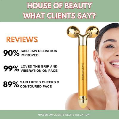 House of Beauty 3D Face Massager Tool For Double Chin, Sculpts Jawline & Cheeks,Shapes Nose (3Pcs) 1's - Massagers