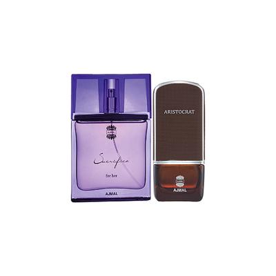 Ajmal Sacrifice For Her EDP Floral Musky Perfume And Aristocrat EDP Citrus Woody Perfume 125 ml - Perfumes (Edt/Edp)
