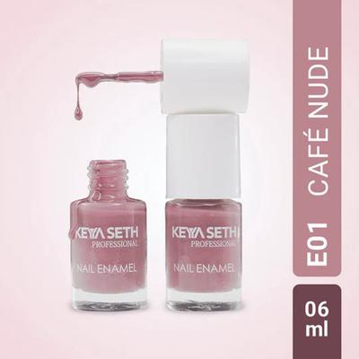 Keya Seth Aromatherapy Cafe Nude Long Wear Nail Enamel Enriched with Vitamin E and Argan Oil 6 ml - Nail Polish