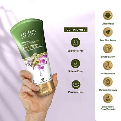 Lotus Botanicals Bio Retinol Youth Radiance Face Wash 100 ml - Face Wash & Cleansers