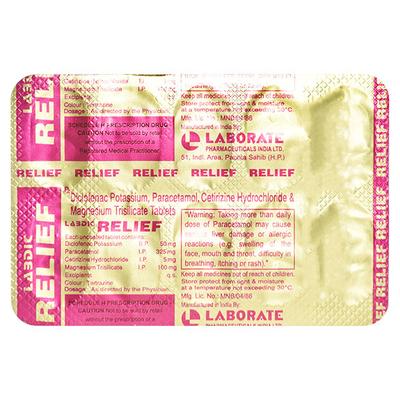 LABDIC RELIEF Tablet 10's - Pain relief-Nsa