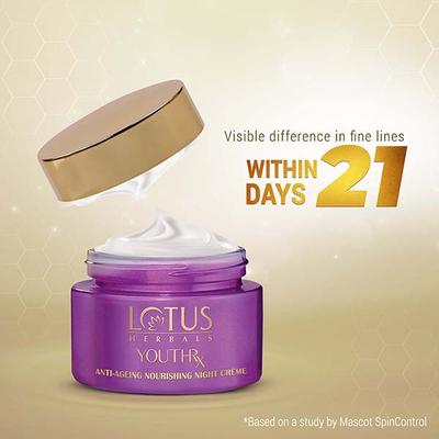 Lotus Herbals Youthrx Anti Ageing Nourishing Night Creme 50 Gm - Night Cream
