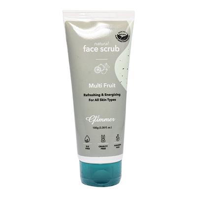 Glimmer Natural Face Scrub Multi Fruit 100 gm - Face Scrubs