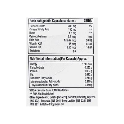 COMBCAL K27 Soft Gelatin Capsule 10's - Supplements-Vam