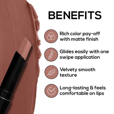 Renee Cosmetics Very Matte Lipstick- Spice 1.6 gm - Lipsticks