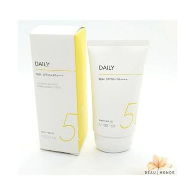 MISSHA ALL AROUND SAFE BLOCK DAILY SUN SPF50 PA triple plus 2018 50 ml - Face Sunscreen