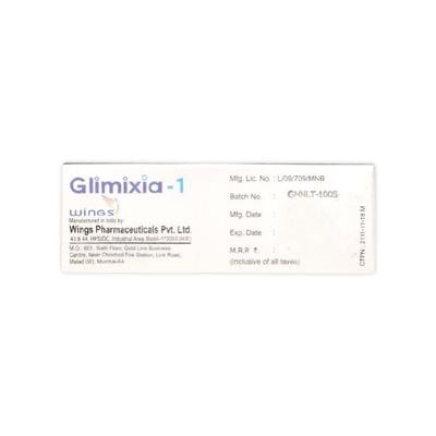 Glimixia 1mg Tablet 10'S - Diabetes-Ant
