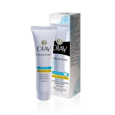 Olay Natural Aura Instant Radiance Glowing Cream with UV Protection 20gm - Face Moisturizers