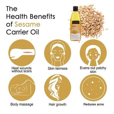 Soulflower Coldpressed Sesame Carrier Oil 225 ml - Hair Oils