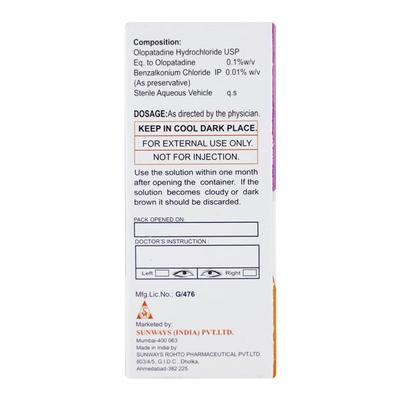 Olotop Eye Drops 5ml - Eye conditions-Oph