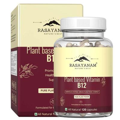 Rasayanam Plant Based Vitamin B12 Capsules 120's - Multi-Vitamins