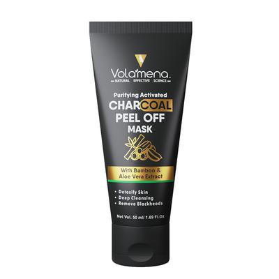 Volamena Peel Off Mask - Activated Charcoal With Bamboo & Aloe Vera Extract 50 ml - Masks & Peels