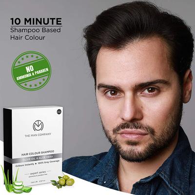 The Man Company Hair Colour Dye Shampoo Black (4 X 60ml) 1's - Crème