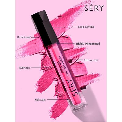 Sery Stay On Matte Liquid Lipstick Seductive Fushia, Pink (LSO - 13) 5 ml - Liquid Lipsticks