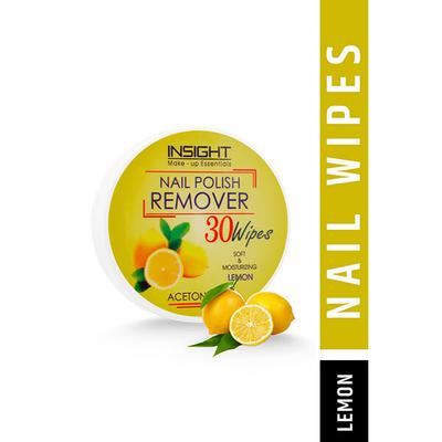 INSIGHT COSMETICS NAIL POLISH REMOVER WIPES - LEMON (30 WIPES) 15 ml - Nail Polish Remover
