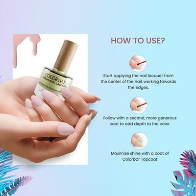 Colorbar Vegan Nail Lacquer Joyful Tone Marshmellow-15 8 ml - Nail Polish