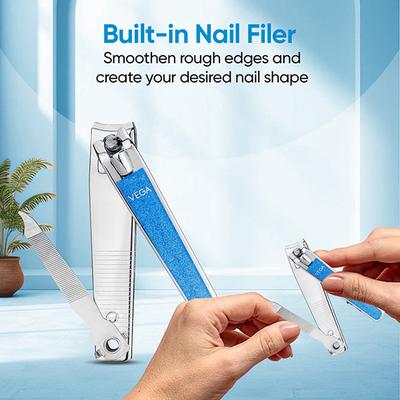 Vega Large Nail Clipper, Colour May Vary (VC2LNC-02) 2's - Nail Care