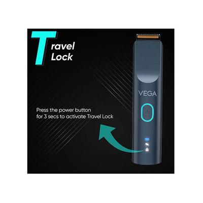 Vega SmartOne S2 Trimmer Men, 160 mins Runtime, IPX7 Waterproof & 40 Length Settings, (VHTH-31), Blue 1's - Trimmers