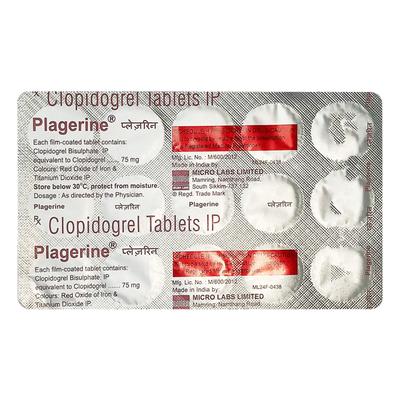 PLAGERINE Tablet 15's - Blood Clot-Ant