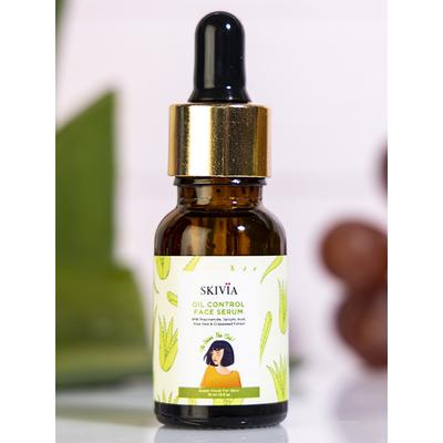 Skivia Oil Control Mini Face Serum with Niacinamide & Grapeseed Extract -Unisex 15 ml - Hair Serums