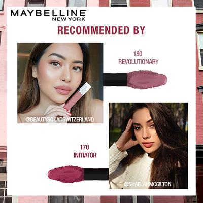 Maybelline New York Super Stay Matte Ink Liquid Lipstick x Pinks Edition, 180 Revolutionary 5 ml - Lipsticks