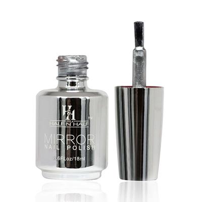 Half N Half Mirror Nail Polish,NP-06 A - Silver 18ml - Nail Polish