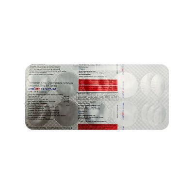 CTD MT 12.5/25/40 Tablet 10's - Hypertension-Ana