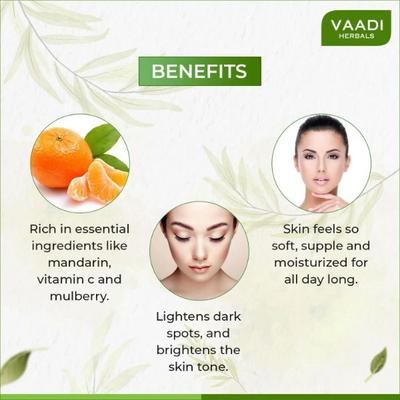 Vaadi Herbals White Radiance Fairness Moisturiser - Mandarin Extract 110 ml - Face Moisturizers