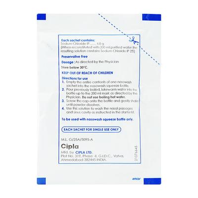 Nasowash Sachet 7.8Gm - Nasal Congestion-Nas