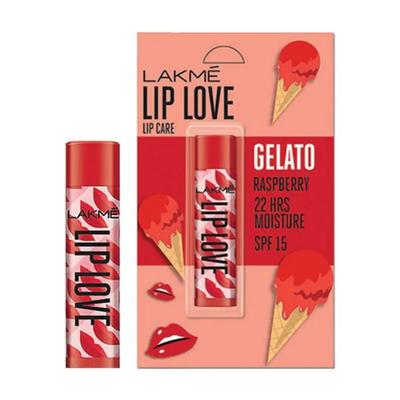 Lakme Lip Love Gelato Chapstick Raspberry 4.5 gm - Lip Balms