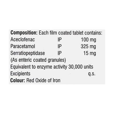 DICLOWIN ASP 3 Tablet 10's - Pain relief-Nsa